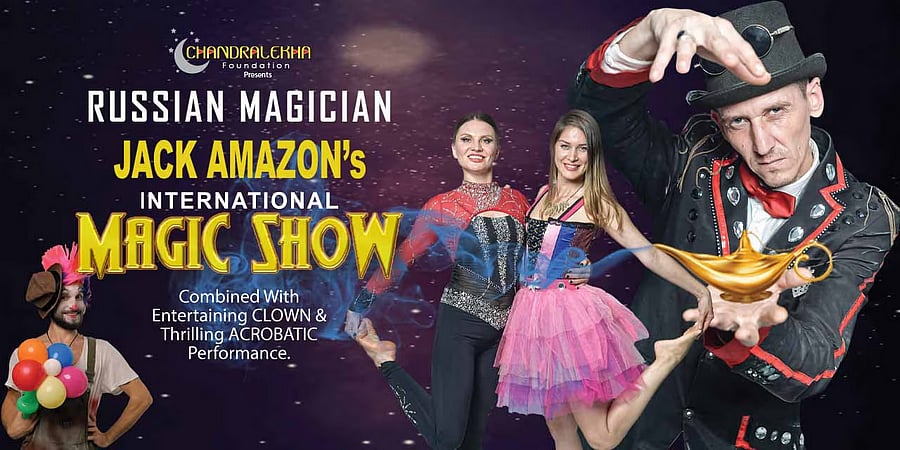 Russian magician Jack Amazon will perform a variety of magical acts 